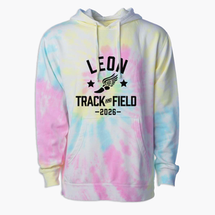 Leon High School Track and Field Premium Tie-Dye Hoodie