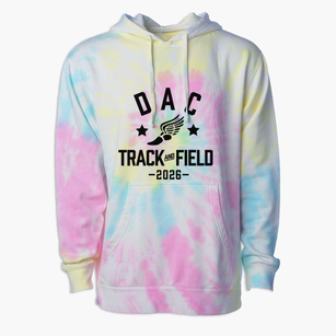 D A C Center Track and Field Premium Tie-Dye Hoodie