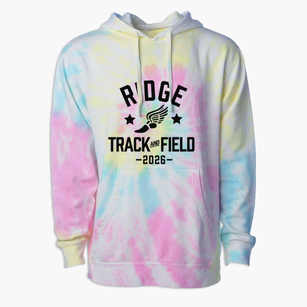 Ridge Elementary School Track and Field Premium Tie-Dye Hoodie