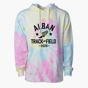 Alban Elementary School Track and Field Premium Tie-Dye Hoodie