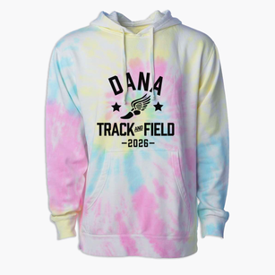 Dana Middle School Track and Field Premium Tie-Dye Hoodie