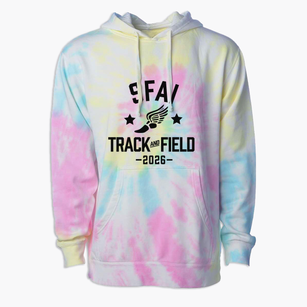 San Francisco Art Institute Track and Field Premium Tie-Dye Hoodie
