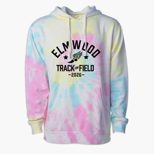 Elmwood Baptist Academy Track and Field Premium Tie-Dye Hoodie