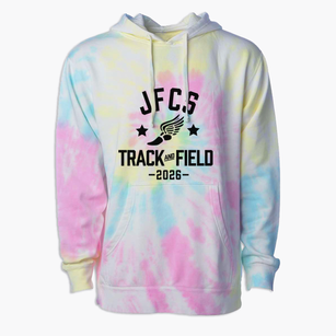Jesus Fellowship Christian School Track and Field Premium Tie-Dye Hoodie