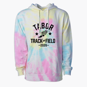 Tabor Middle School Track and Field Premium Tie-Dye Hoodie