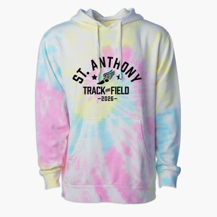 Saint Anthony School Track and Field Premium Tie-Dye Hoodie