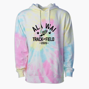 Ala Wai Elementary School Track and Field Premium Tie-Dye Hoodie