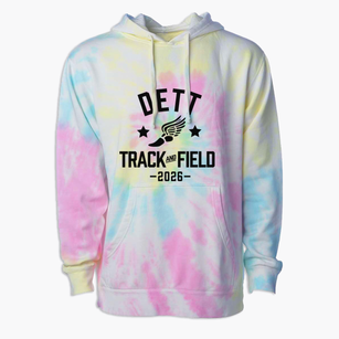 Dett Elementary School Track and Field Premium Tie-Dye Hoodie