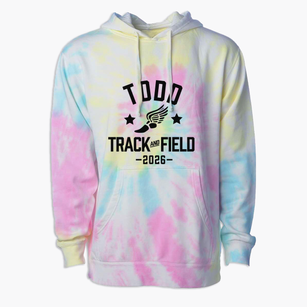 Todd Academy Track and Field Premium Tie-Dye Hoodie