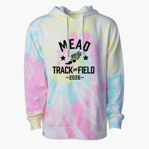 Mead Middle School Track and Field Premium Tie-Dye Hoodie