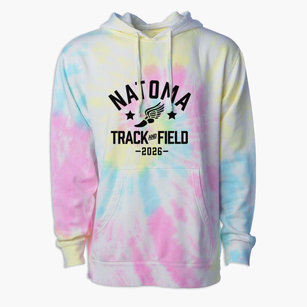 Natoma Elementary School Track and Field Premium Tie-Dye Hoodie