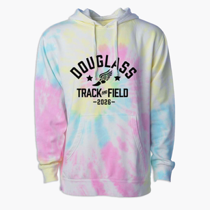 Douglass Elementary School Track and Field Premium Tie-Dye Hoodie