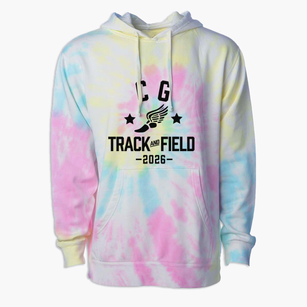 C G Mcdonough Arts Magnet School Track and Field Premium Tie-Dye Hoodie