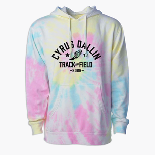 Cyrus Dallin Elementary School Track and Field Premium Tie-Dye Hoodie