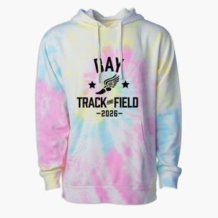 Bay Catholic Elementary School Track and Field Premium Tie-Dye Hoodie