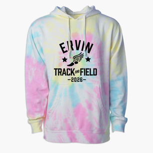 Ervin Middle School Track and Field Premium Tie-Dye Hoodie