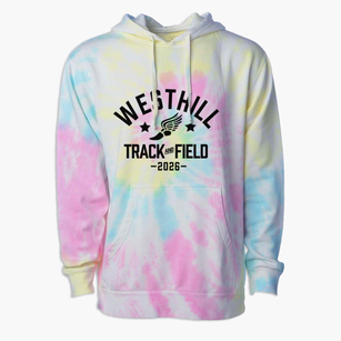 Westhill High School Track and Field Premium Tie-Dye Hoodie
