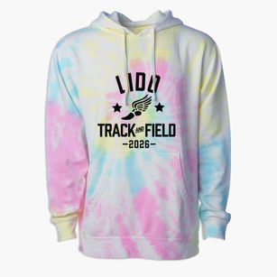 Lido Elementary School Track and Field Premium Tie-Dye Hoodie