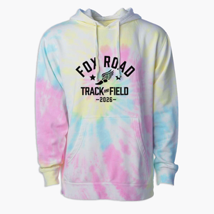 Fox Road Elementary School Track and Field Premium Tie-Dye Hoodie
