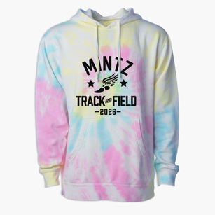 Mintz Christian Academy Track and Field Premium Tie-Dye Hoodie