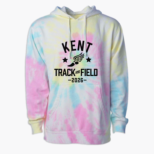 Kent Elementary School Track and Field Premium Tie-Dye Hoodie