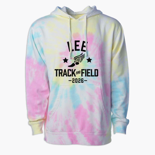 Lee Junior High School Track and Field Premium Tie-Dye Hoodie