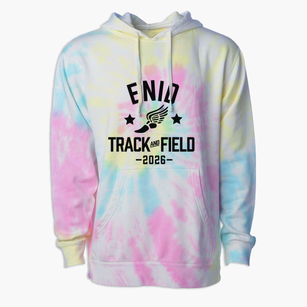 Enid High School Track and Field Premium Tie-Dye Hoodie
