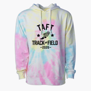Taft Alternative School Track and Field Premium Tie-Dye Hoodie