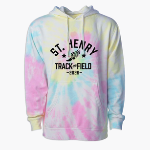 St Henry Parish Track and Field Premium Tie-Dye Hoodie