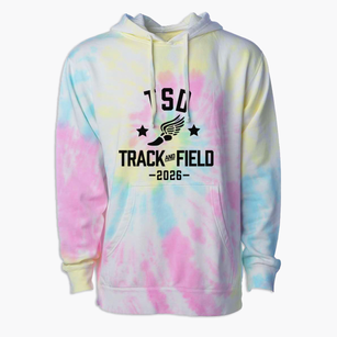 Tennessee School For The Deaf Track and Field Premium Tie-Dye Hoodie