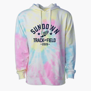 Sundown Elementary School Track and Field Premium Tie-Dye Hoodie