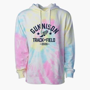 Gunnison High School Track and Field Premium Tie-Dye Hoodie