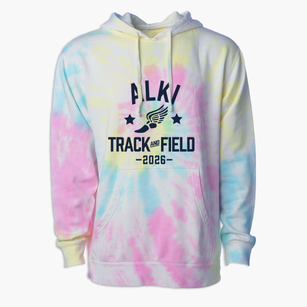 Alki Middle School Track and Field Premium Tie-Dye Hoodie