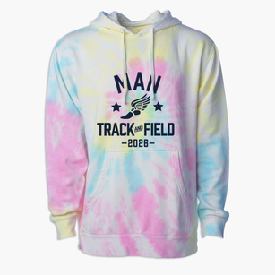 Man High School Track and Field Premium Tie-Dye Hoodie