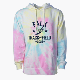 Falk Elementary School Track and Field Premium Tie-Dye Hoodie