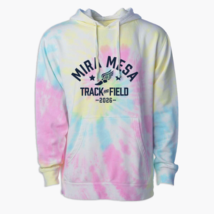 Mira Mesa High School Track and Field Premium Tie-Dye Hoodie