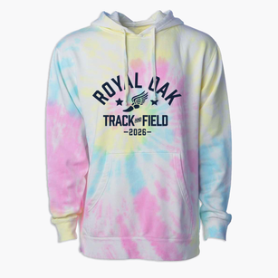 Royal Oak Intermediate School Track and Field Premium Tie-Dye Hoodie
