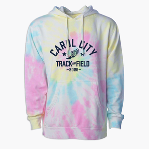 Carol City Middle School Track and Field Premium Tie-Dye Hoodie