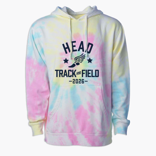 Head Elementary School Track and Field Premium Tie-Dye Hoodie