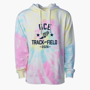 Gce Lab School Track and Field Premium Tie-Dye Hoodie