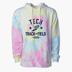 Arsenal Technical High School Track and Field Premium Tie-Dye Hoodie