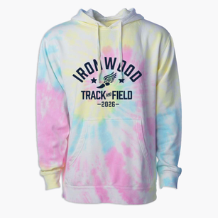 Ironwood Elementary School Track and Field Premium Tie-Dye Hoodie