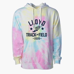 Lloyd Memorial High School Track and Field Premium Tie-Dye Hoodie