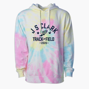J S Clark Magnet School Track and Field Premium Tie-Dye Hoodie