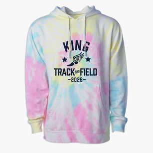 King Academy Track and Field Premium Tie-Dye Hoodie