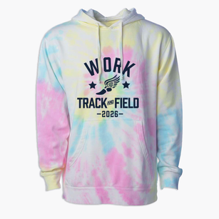 Work Opportunity Center Track and Field Premium Tie-Dye Hoodie