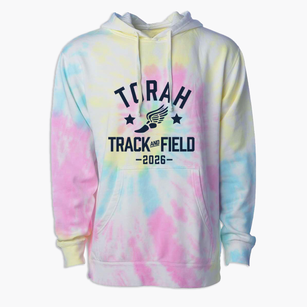 Torah Academy School Track and Field Premium Tie-Dye Hoodie