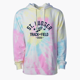 Saint Ludger Elementary School Track and Field Premium Tie-Dye Hoodie