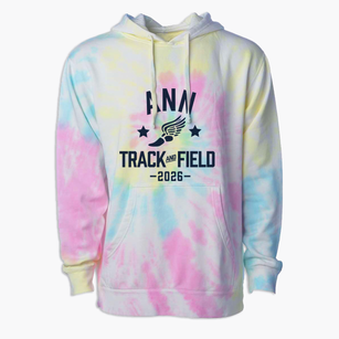 Ann Blanche Smith Elementary School Track and Field Premium Tie-Dye Hoodie
