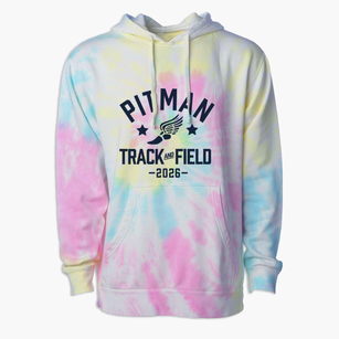 Pitman High School Track and Field Premium Tie-Dye Hoodie